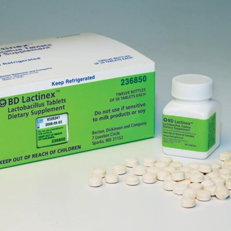 BD Lactinex Probiotic Dietary Supplement Tablets, 50 Count