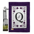 thumbnail image 1 of BD-SB-GS-130014-IP-BO-D-US09-BD 13 x 18.5 in. Classic N Initial Interests Simply Beauty Impressions Decorative Vertical Double Sided Garden Flag Set with Banner Pole, 1 of 1
