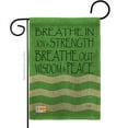 thumbnail image 1 of BD-SH-G-100058-IP-DB-D-US14-BD 13 x 18.5 in. Welcome Breathe In Burlap Inspirational Sweet Home Impressions Decorative Vertical Double Sided Garden Flag, 1 of 1
