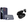 thumbnail image 1 of BD Slim Hybrid Case for Samsung Galaxy S23 Ultra Case (Dark Navy Blue) Frosted Back Protector TPU Cover with Noise-Cancelling Wireless Earbuds with Charging Case, 1 of 4