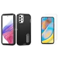thumbnail image 1 of BD Tough Rugged Cover Designed for Samsung Galaxy A53 5G Case - (Black) Impact Resistant Hybrid Protector Stand Case with Screen Protectors (2-Pack) Tempered Glass, 1 of 4