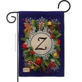 thumbnail image 1 of BD-WT-G-130104-IP-DB-D-US12-BD 13 x 18.5 in. Winter Z Initial Burlap Wonderland Impressions Decorative Vertical Double Sided Garden Flag, 1 of 1