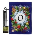 thumbnail image 1 of BD-WT-GS-130093-IP-BO-D-US12-BD 13 x 18.5 in. Winter O Initial Wonderland Impressions Decorative Vertical Double Sided Garden Flag Set with Banner Pole, 1 of 1