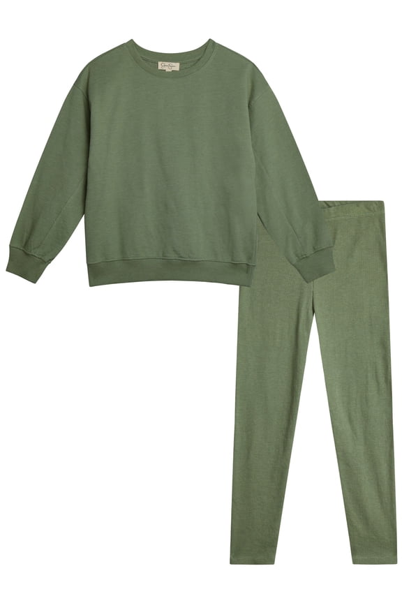 Girls' Sweatshirt and Leggings Set, 2-Piece, Sizes 4-12