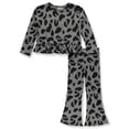 thumbnail image 1 of Jessica Simpson Girls' Ruffle Hem Top and Flare Pants Set, 2-Piece, Sizes 4-12, 1 of 1