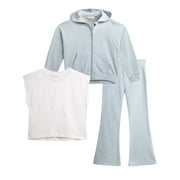 Jessica Simpson Girls' Tee, Hoodie and Flare Pants Set, 3-Piece, Sizes 4-8