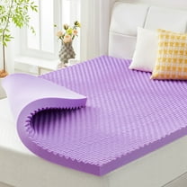 BDEUS 2 inch Gel Cooling Memory Foam Mattress Topper, Memory Foam Egg Crate Mattress Topper, CertiPUR-US Certified, Twin Size