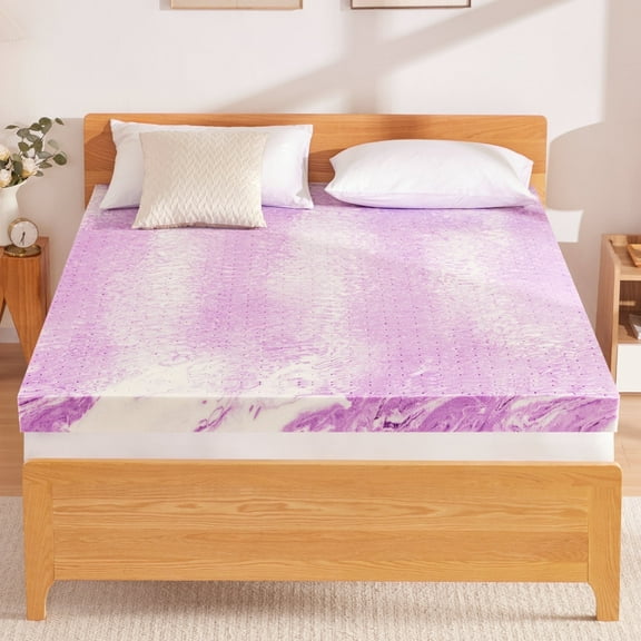 BDEUS 2 inch Mattress Topper Twin Size, Cooling Gel Memory Foam Bed Topper for Pressure Relief