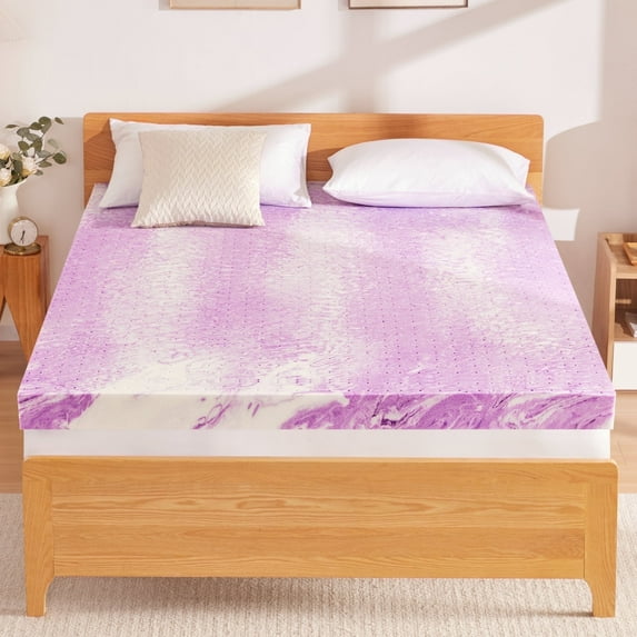 BDEUS 2 inch Mattress Topper Twin Size, Cooling Gel Memory Foam Bed Topper for Pressure Relief