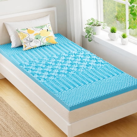 BDEUS 3 inch Mattress Topper, Cooling Gel Memory Foam Zoned Support Bed Topper for Pressure Relief, Twin-XL price history and forecast - BDEUS BDEUS 3 inch Mattress Topper