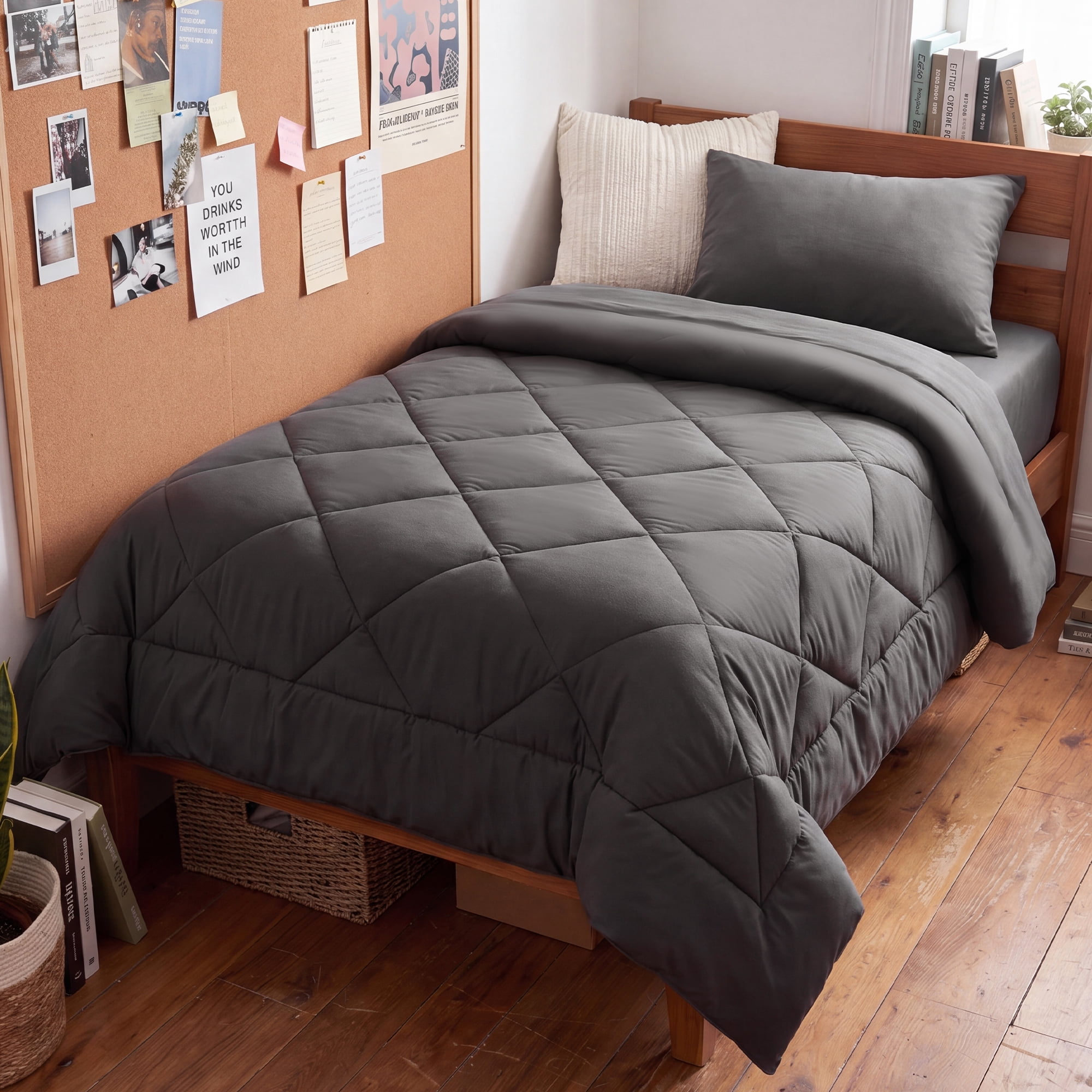 Gracie Mills Javier 8-Piece Tranquil Seersucker Stripe Comforter