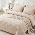 thumbnail image 1 of BDEUS Full Comforter Set 5 Pieces,Bed in a Bag, Bedding Set with Comforter,Fitted Sheet,Flat Sheet,Pillowcase, All Seasons, 1 of 14
