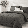 thumbnail image 1 of BDEUS Queen Comforter Set, 5 Pieces Comforter Set, Bed in a Bag, Bedding Set with Comforter, Fitted Sheet, Flat Sheet, Pillowcase, All Season, Dark Gray, 1 of 13
