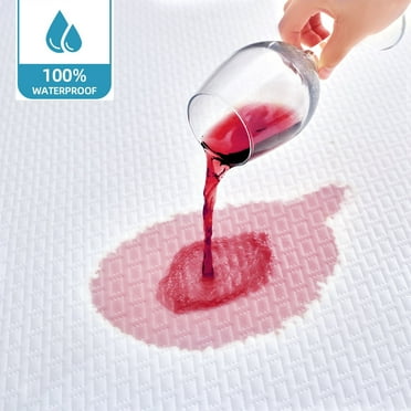 BDEUS Twin Size Mattress Pad Cover, 100% Waterproof Mattress Protector, Soft Mattress Topper with 8-21" Deep Pocket
