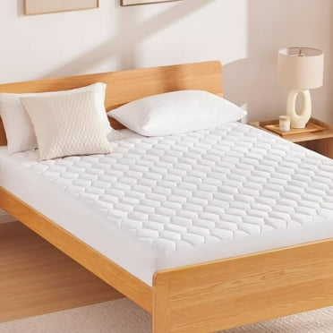 BDEUS Twin Size Mattress Topper, Breathable & Machine Washable Cooling Mattress Pad Cover, Pillow Top Mattress Protector with 8-21" Deep Pocket