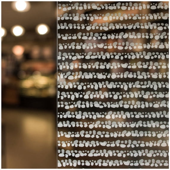 BDF 4POK Polka Dot Stripe Decorative Window Film 14in X 9ft
