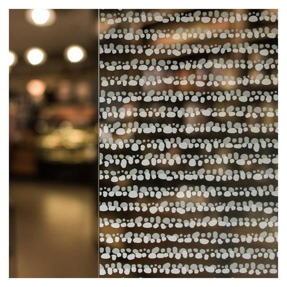 BDF 4POK Polka Dot Stripe Decorative Window Film 48in X 50ft