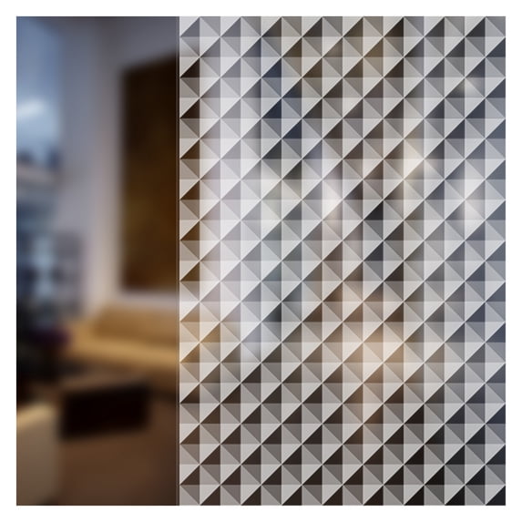 BDF 4WHTRI White Triangle Decorative Window Film 36in X 14ft