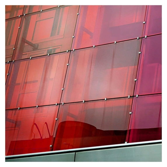 BDF CARD Transparent Color Red Window Film 12in x 25ft