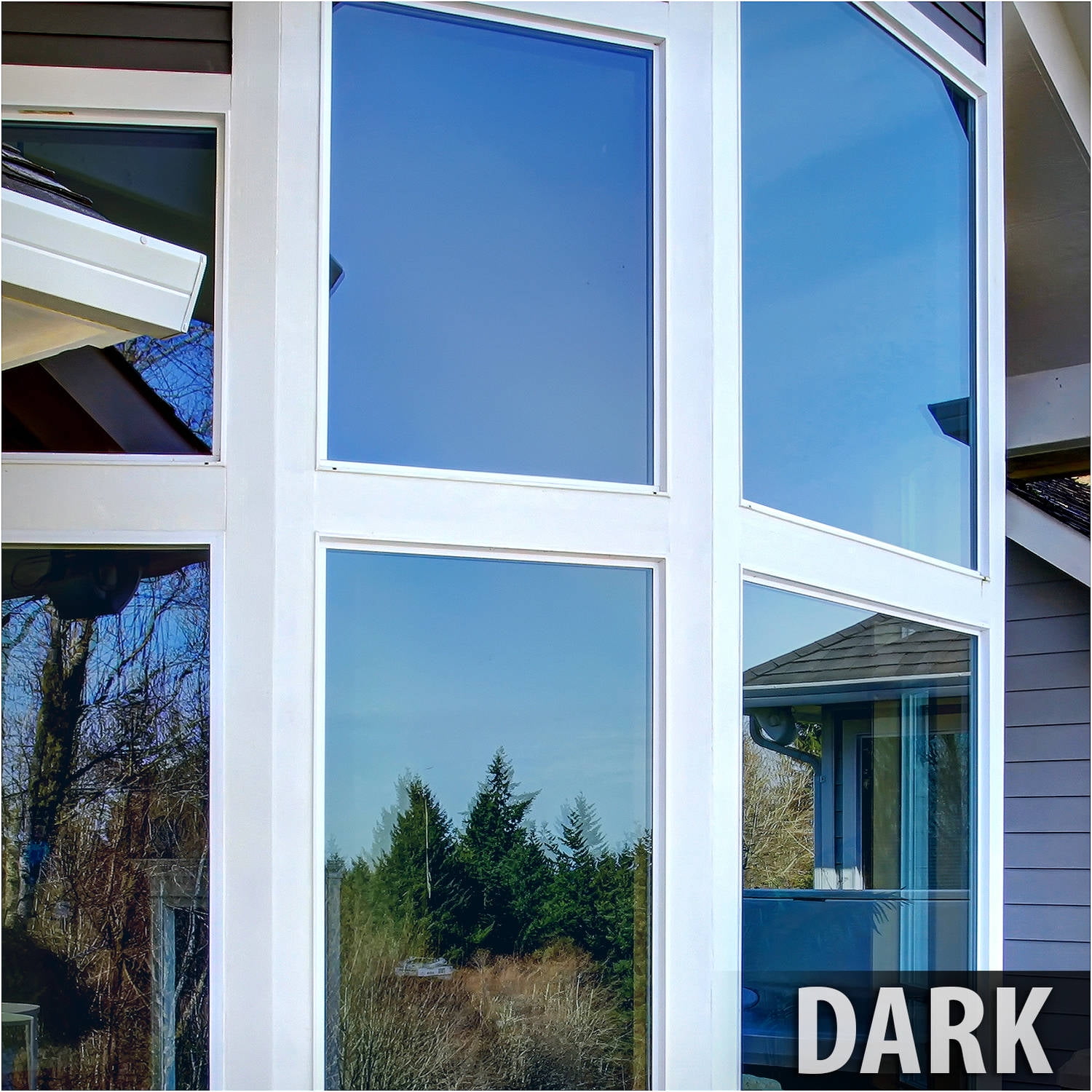 BDF PRBL Premium Color High Heat Control and Daytime Privacy Blue Window Film 24in X 12ft