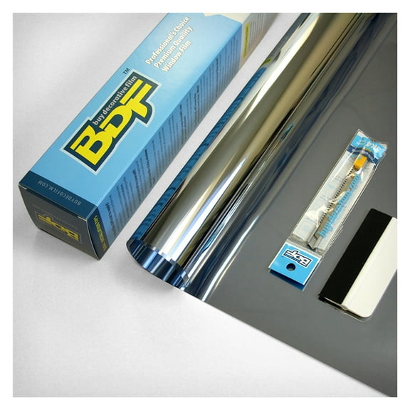 BDF S05 Daytime Privacy and Heat Control Silver 5 (Very Dark) Window Film 12in X 24ft