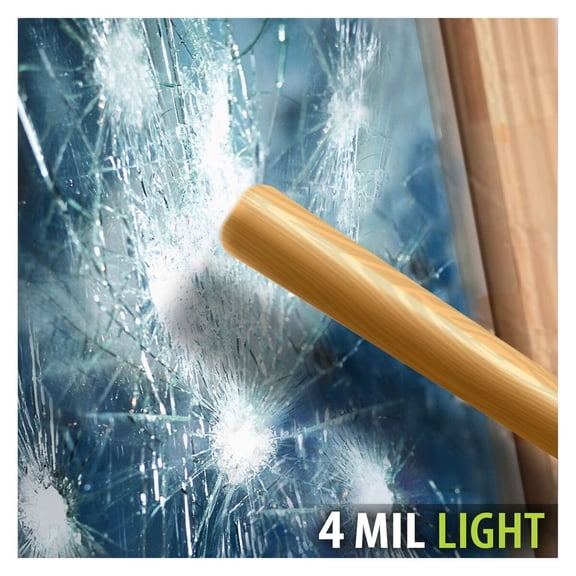 BDF S4MB50 Security and Sun Control 4 Mil Black 50 (Light) Window Film 60in X 25ft