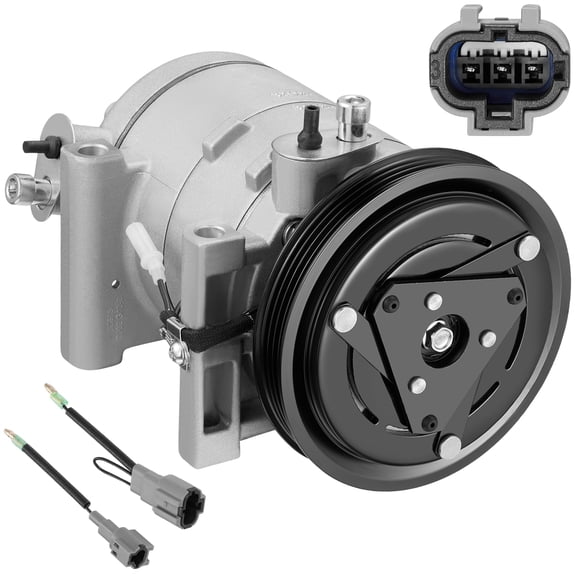 BDFHYK 10362880 Air Conditioning A/C Compressor with Clutch Compatible with Subaru Impreza H4 2.0L 2002-2005, Impreza H4 2.5L 2002-2007, Compatible with Saab 9-2X H4 2.0L 2005, 9-2X H4 2.5L 2005-2006