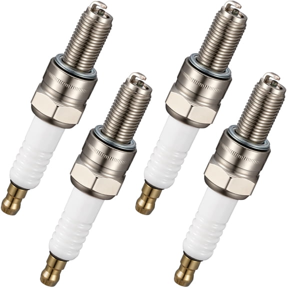 BDFHYK 1275 Universal Iridium Spark Plug Compatible with Kawasaki Compatible with Yamaha for Husaberg for Suzuki, Motorcycle Spark Plugs Engine Replacement for CR8E, Set of 4