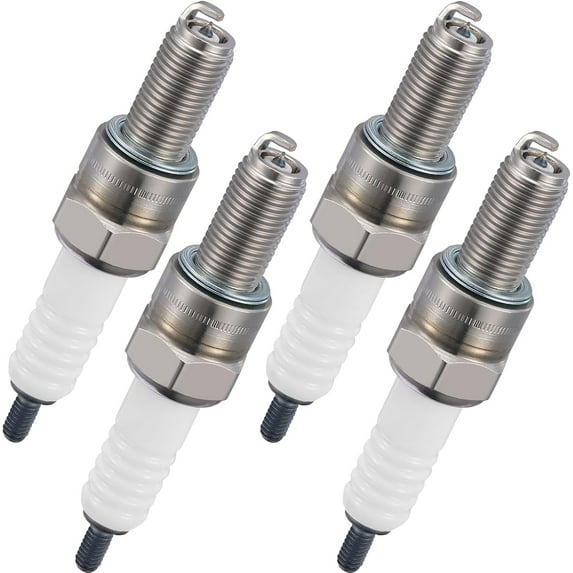 BDFHYK 4578 Iridium Spark Plugs Compatible with Aprilia for Kawasaki for Yamaha for Textron compatible with Suzuki Universal Motorcycle Spark Plugs Replacement for CR7E Set of 4