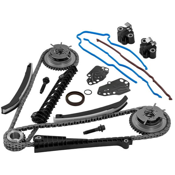 BDFHYK 5.4 Timing Chain Kit with Cam Phasers Compatible with Ford F-150 F-250 F-350 Super Duty Expedition 2005-2014, Compatible with Lincoln Navigator Mark LT 2005-2014 5.4L 3V Triton 3R2Z-6A257-DA