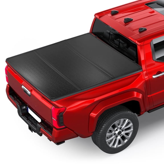 BDFHYK 5' Hard Tri-Fold Truck Bed Tonneau Cover Compatible with Toyota Tacoma 2016-2023 5.0 FT (60.5") Box (Excl. Trail Edition), Heavy-Duty Lock Cover w/Waterproof, Anti-UV, No-Drill, Anti-Theft