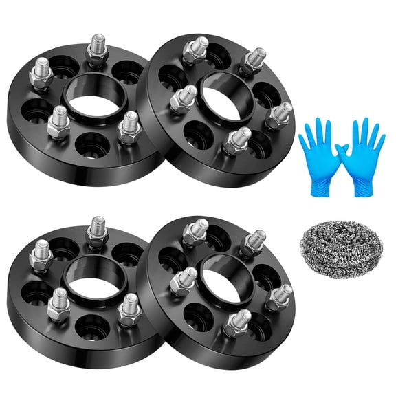 BDFHYK 5x100 Wheel Spacers 1inch (25.4mm) for Subaru XV Outback Legacy Impreza Forester, 56.1mm Center Bore & 6 Lug Forged Wheel Adapters M12x1.25 Compatible with Scion Saab, 4PCS