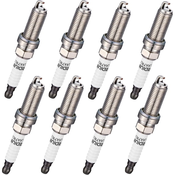 BDFHYK 6441 Iridium Spark Plugs Compatible with ILX 128i 323i 528i Civic ES350 GX460 LX570 RX350 RX450h Legacy Outback 4Runner Avalon Camry Highlander RAV4 Sequoia Replacement for LFR6AIX-11 Set of 8