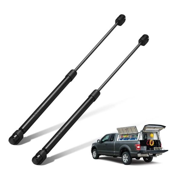 BDFHYK C16-06874 17" Gas Shocks Struts 17 Inch 40Lbs/178N Lift Supports Strut Shocks for Leer are Camper Shell Truck ATC Topper Rear Window Pickup Cab Canopy Door Tool Box, Black C1606874