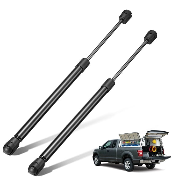 BDFHYK C16-22127 15 inch 50Lb/222N Lift Support Gas Struts Shock for are Leer Snugtop Truck Camper Shell Topper Rear Window Boat Truck Canopy Cap RV Bed Storage ToolBox Lid Cabinet Trap Door, 2pcs