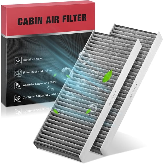 BDFHYK CF10553 Cabin Air Filter w/Activated Carbon Compatible with Nissan 2005-2012 Pathfinder, 2012-2015 NV1500/NV2500/NV3500, 2005-2015 Xterra, 2005-2021 Frontier, Compatible with Suzuki Equator