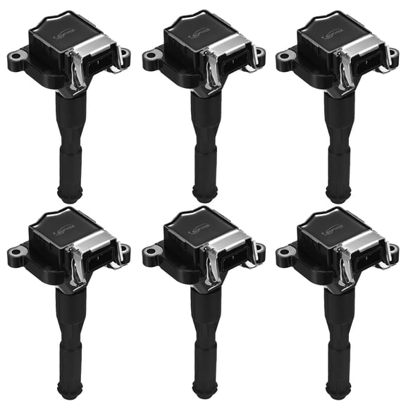 BDFHYK Ignition Coil Pack UF354 Set of 6 Compatible with BMW M5 X5 330i 530i Z3 Z8 320i 323i 323Ci 323ti 328Ci 328i Land Rover Rolls-Royce Replacement for 245279 12131703227 0221504004