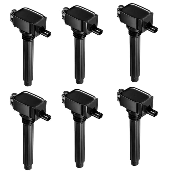 BDFHYK Ignition Coil Pack UF648 Set of 6 Compatible with Chrysler 300 Dodge Challenger Charger Jeep Grand Cherokee Wrangler Ram 1500 Classic Volkswagen Routan 3.6L V6 Replacement for C1791 UF648