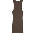 thumbnail image 1 of BDG Womens Heathered Ribbed Tank Top, Brown, Small, 1 of 2