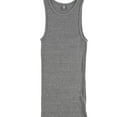 thumbnail image 1 of BDG Womens Heathered Ribbed Tank Top, Grey, Medium, 1 of 2