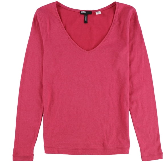 BDG Womens Slim Fit Thermal Pullover Sweater, Pink, Medium