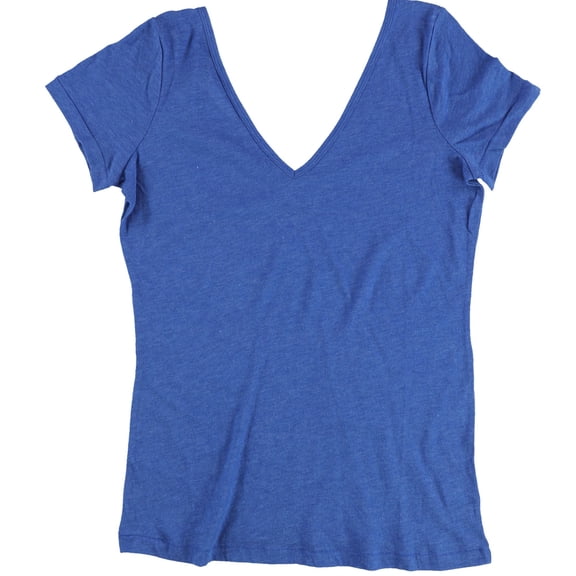 BDG Womens Solid Basic T-Shirt, Blue, Large