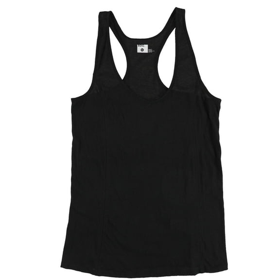 BDG Womens Solid Racerback Tank Top, Black, X-Small