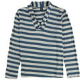 thumbnail image 1 of BDG Womens Striped V-Neck Cowl Pullover Sweater, Multicoloured, Large, 1 of 2