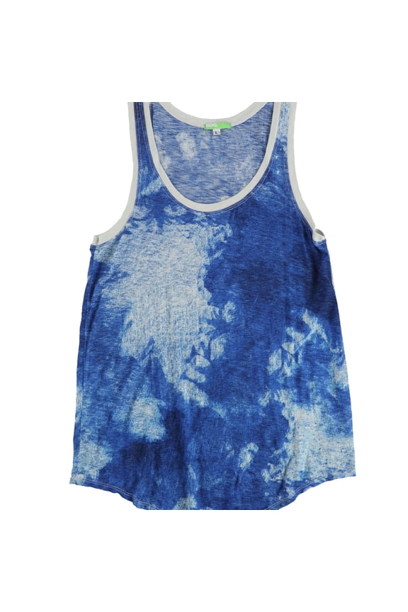 Womens Two Tone Tank Top, Blue, Small