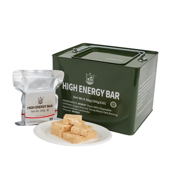 BDH Canned Compressed Biscuits, 200g*20 Packs Per Can, Individual Packaging, Meal Replacement Emergency Rations, Portable Ready-to-Eat Food