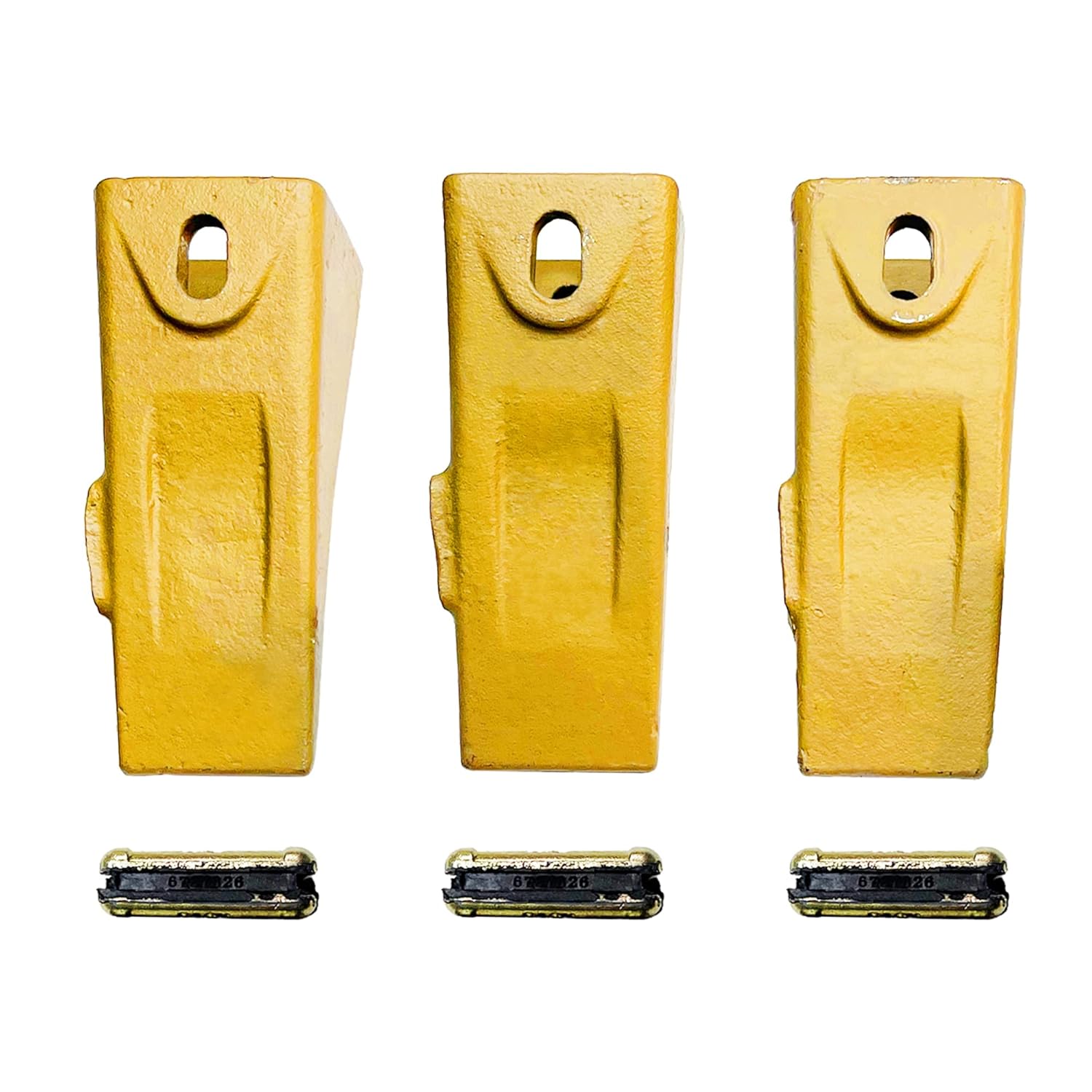 10Pcs 6737325 Bucket Teeth with 6737326 Flexpins for Bobcat Style Mini 10Pcs 6737325 Bucket Teeth with 6737326 Flexpins for Bobcat Style Mini