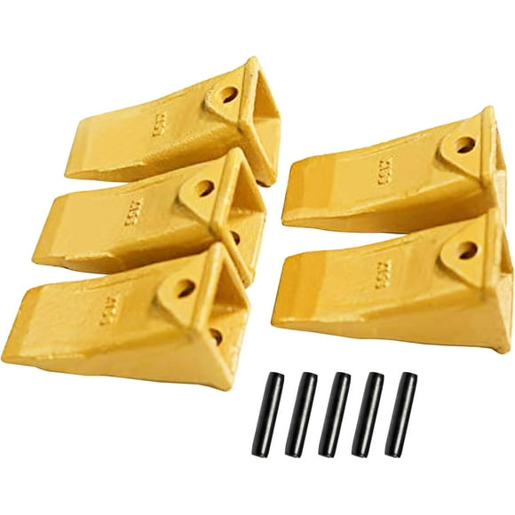 BDI Wear Parts X156 Dirt Bucket Teeth, Bucket Tooth with P156 Pins for Skid Steer and Mini Excavators-5PK
