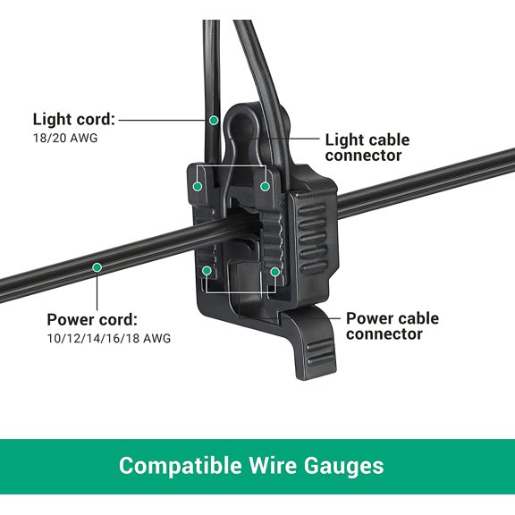 BDIUA-10-Pack Low Voltage Wire Connector, Landscape Lighting Cable Connectors Waterproof for Landscape Lighting/Pathway Light/Spotlight, 10/12/14/16/18 Gauge Cables Compatible,UL Listed