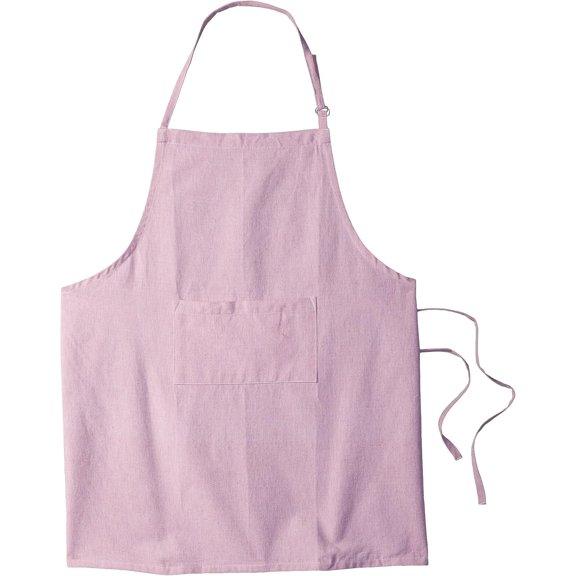 BDIUA-100% Cotton Solid Chambray Kitchen Set, Chef Apron, Rose, 1 Piece